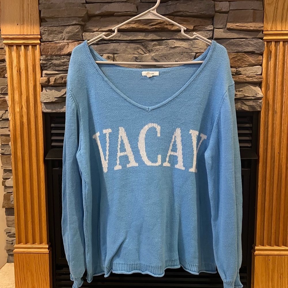 Blue VACAY Sweater
